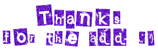 Thanks For The Add - Comments and Graphics!