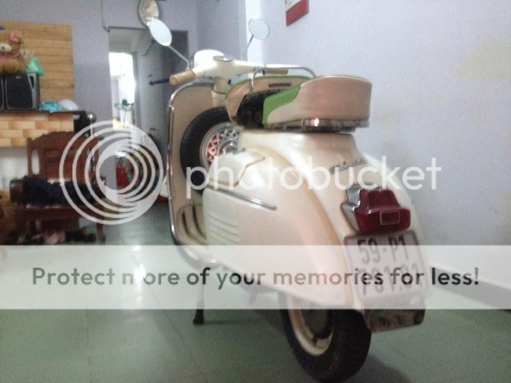 bán xe vespa sprint đời cổ, giấy tờ chính chủ,biển số 5 con đẹp lun hoăc giao lưu cd - 1