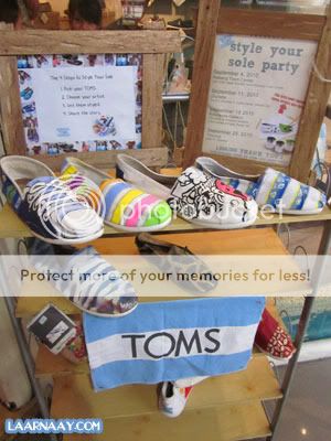 ... TOMS shoes to check out the event, Style your Sole Parties . I took a